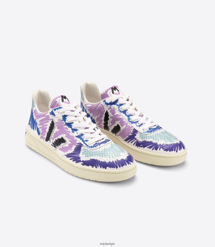 Veja X zijn vrouwen v-10 leer marni orchidee zwart schoenen 2882X236