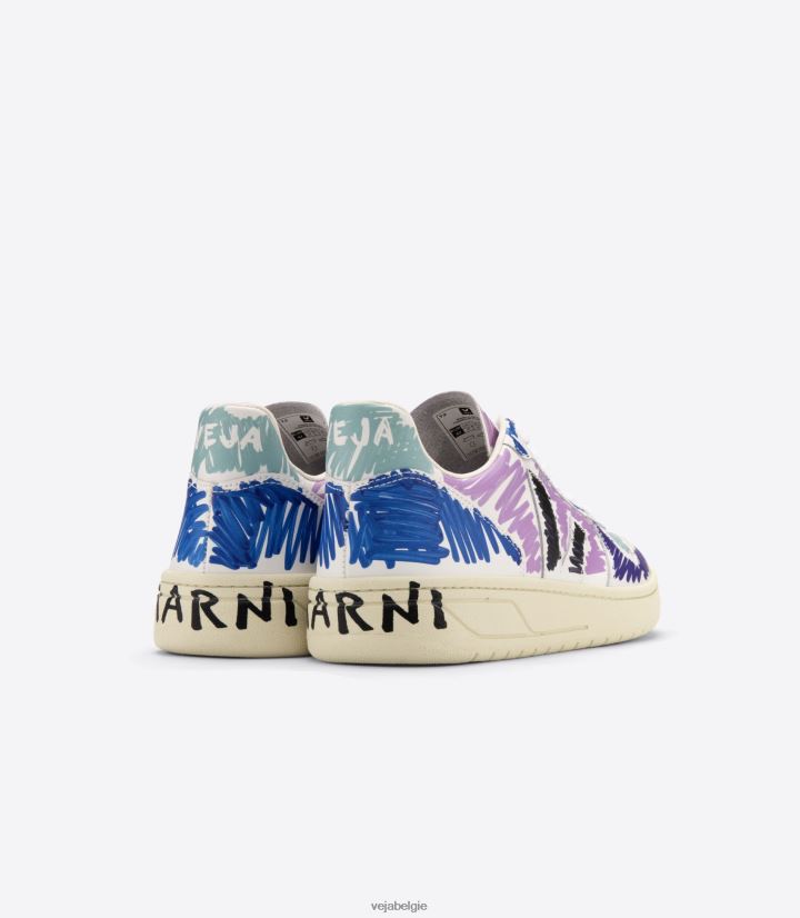 Veja X zijn vrouwen v-10 leer marni orchidee zwart schoenen 2882X236