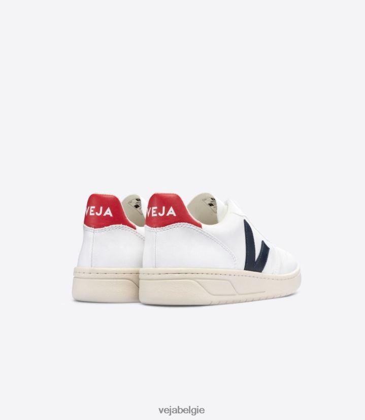 Veja zijn Heren v-10 cwl witte nautico pekin schoenen 2882X42