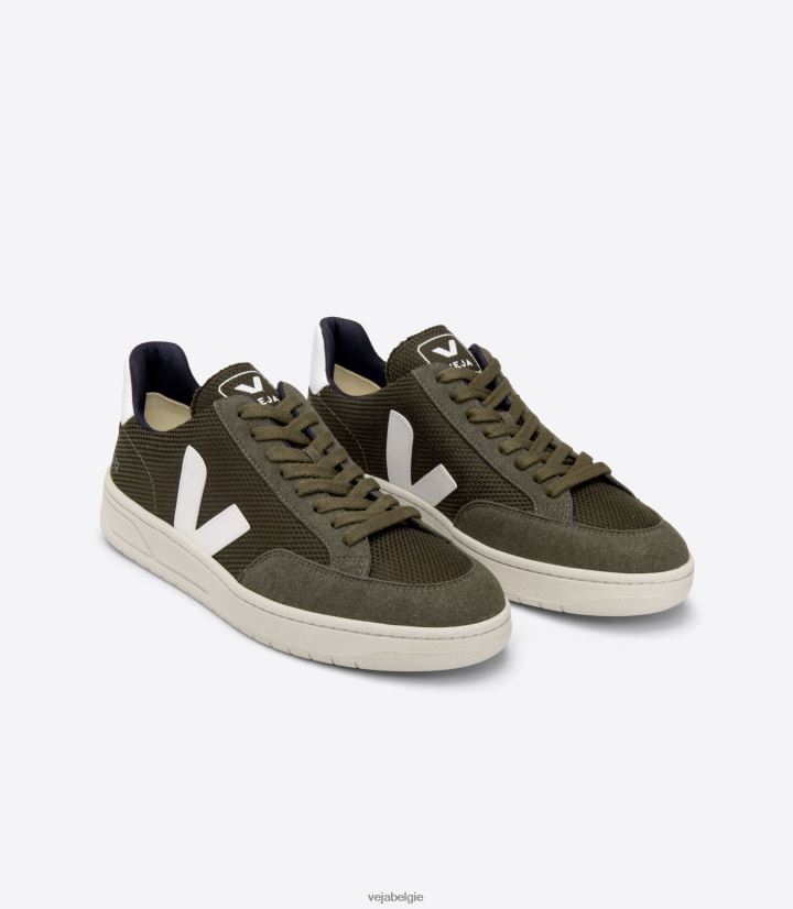 Veja zijn Heren v-12 vegan b-mesh olijfwit schoenen 2882X30