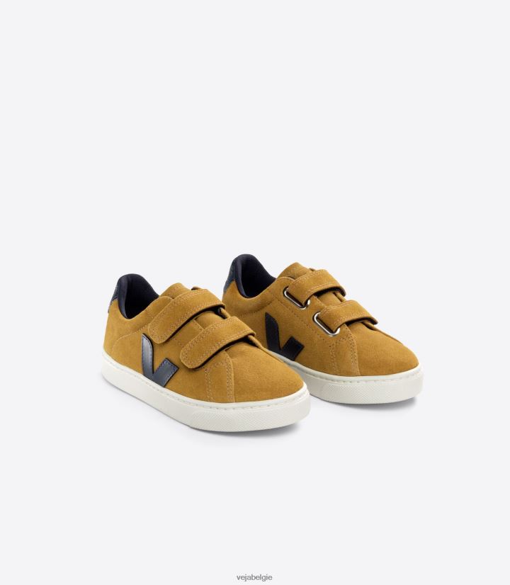 Veja zijn kinderen esplar suède camel nautico schoenen 2882X325