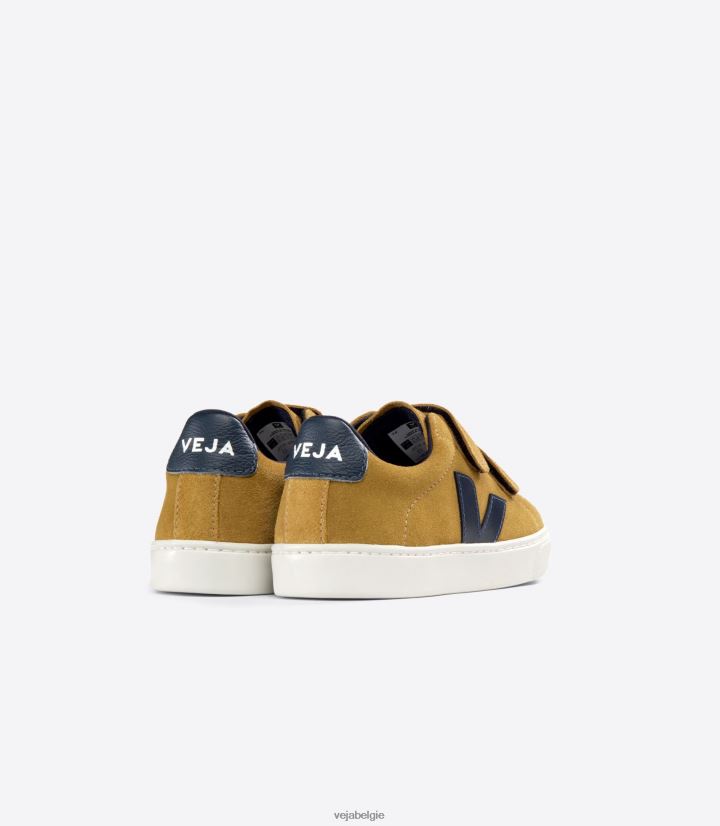 Veja zijn kinderen esplar suède camel nautico schoenen 2882X325