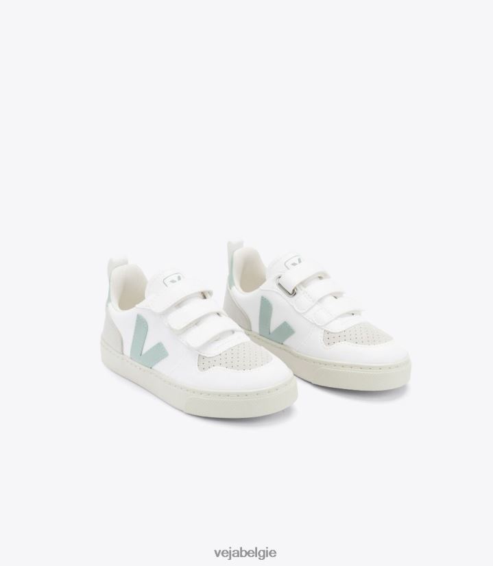 Veja zijn kinderen v-10 cwl witte matcha schoenen 2882X360