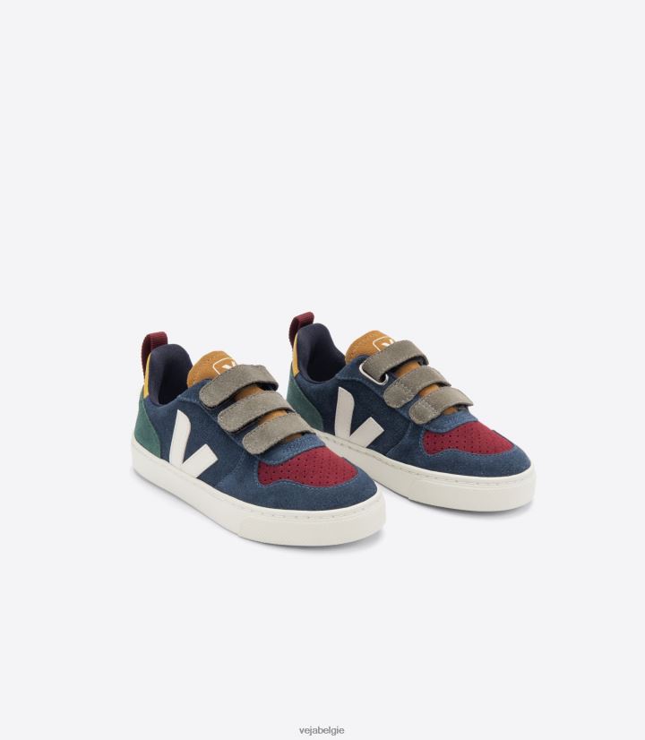 Veja zijn kinderen v-10 suède multico nautico schoenen 2882X371