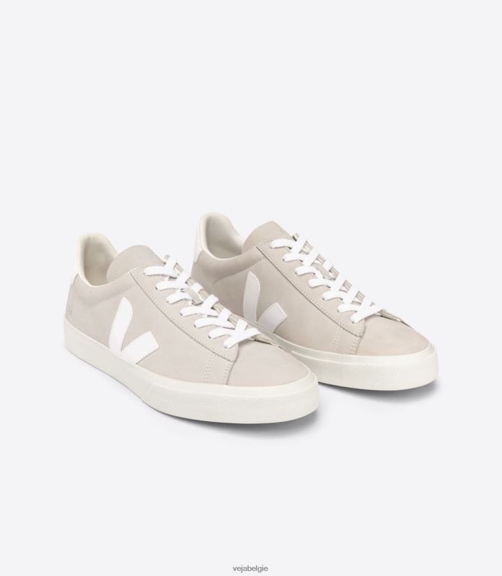 Veja zijn vrouwen campo nubuck naturel wit schoenen 2882X228