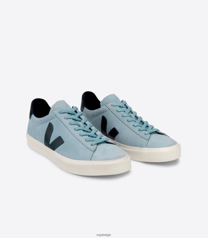 Veja zijn vrouwen campo nubuck staal nautico schoenen 2882X224