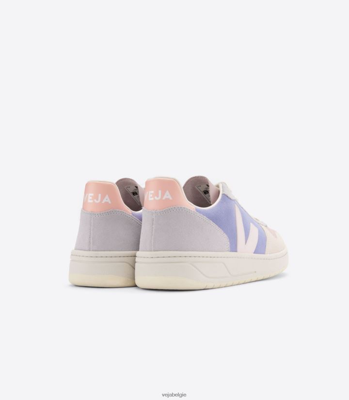 Veja zijn vrouwen v-10 suède multico lavendel schoenen 2882X232