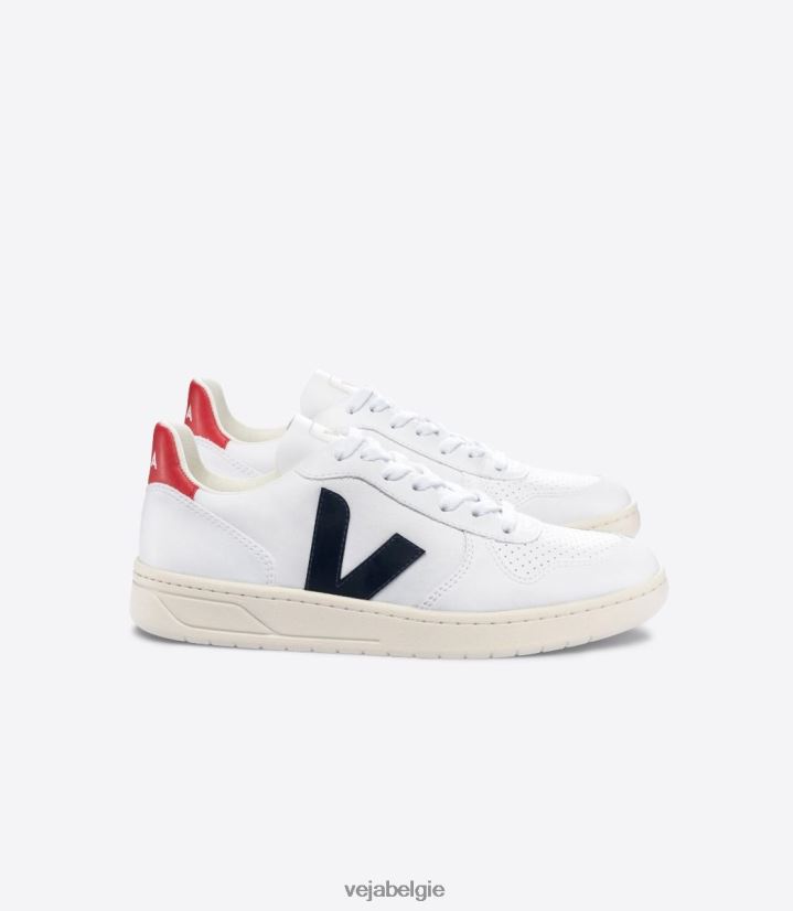 Veja zijn Heren v-10 cwl witte nautico pekin schoenen 2882X42