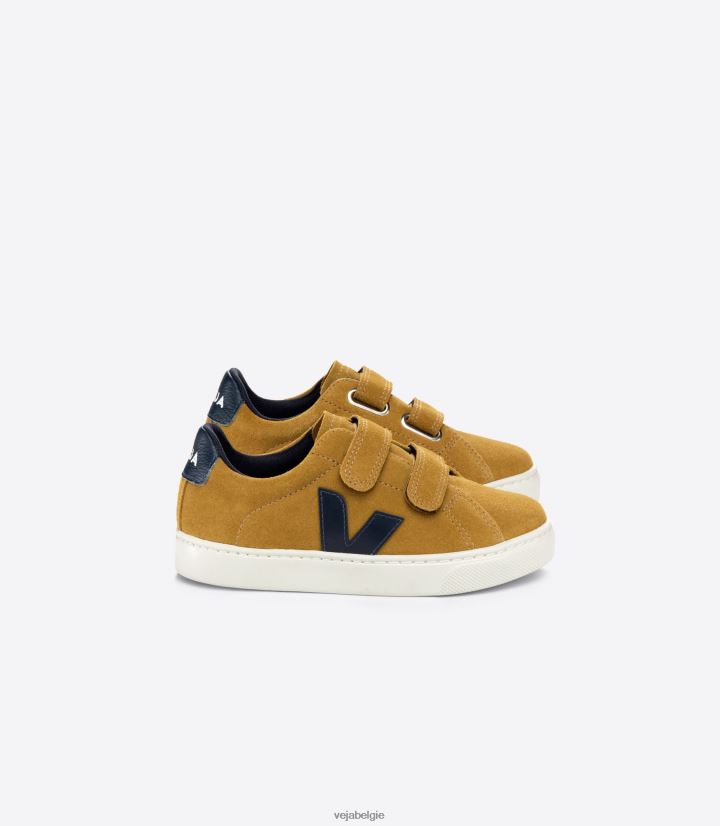 Veja zijn kinderen esplar suède camel nautico schoenen 2882X325