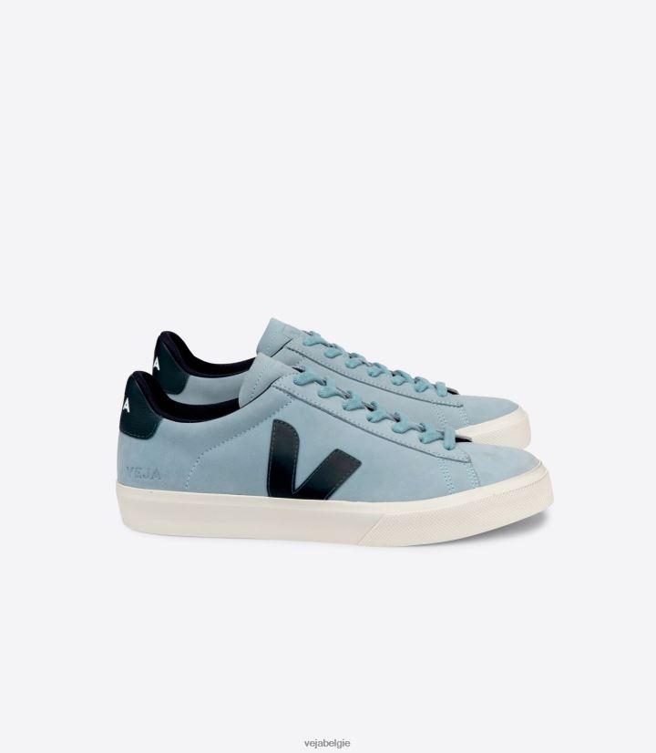 Veja zijn vrouwen campo nubuck staal nautico schoenen 2882X224